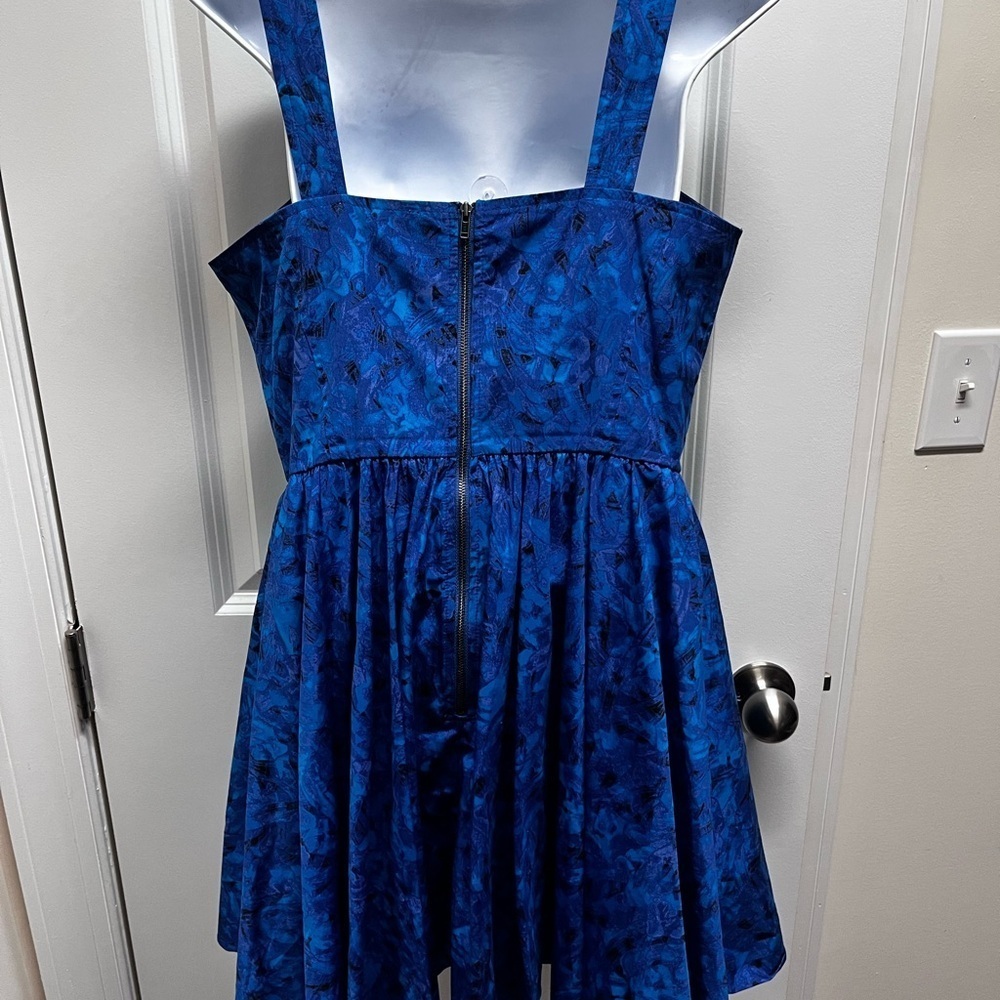 Chelsea28 womens Vibrant Blue mini dress medium - Picture 4 of 8